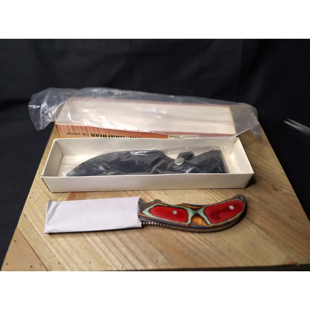 Chipaway Cutlery The Guardian Fixed Blade Knife Surgical Steel Colored Wood